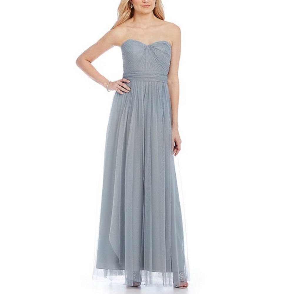 Adrianna Papell Strapless Tulle Convertible Gown